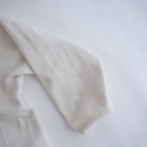 Vintage Club Hollywood Canada Cream Embroidered Fall Fleece Button Up Sweater M - Picture 5 of 11